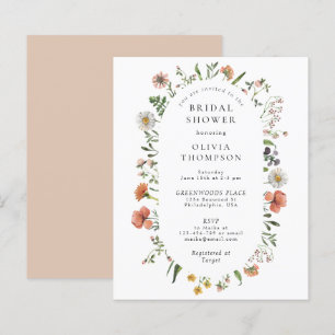 Papier Fête des mariées d'arche Fleur sauvage Boho Budget