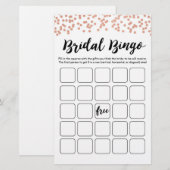 Papier Fête des mariées de bingo nuptiale et jeu de fête  (Devant / Derrière)