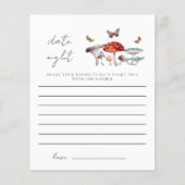 Papier Fête des mariées de champignons Date Idées de nuit (Devant)