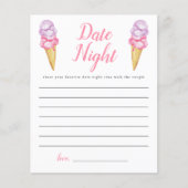 Papier Fête des mariées de crème glacée Date Idées de nui (Devant)