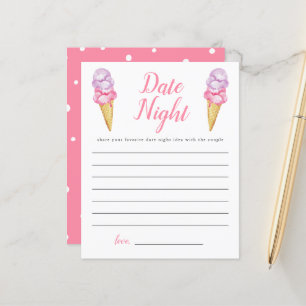 Papier Fête des mariées de crème glacée Date Idées de nui