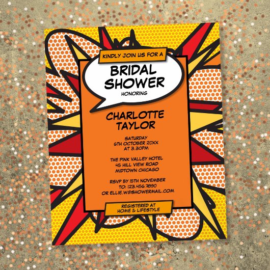 Papier Fête des mariées de divertissement budget Comic Bo