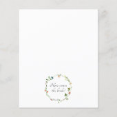 Papier Fête des mariées de Fleur sauvage botanique budgét (Dos)