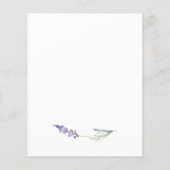 Papier Fête des mariées de Fleur sauvage Budget Lavender (Dos)