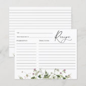 Papier Fête des mariées de Fleur sauvage Lavender Delicat (Devant / Derrière)