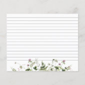 Papier Fête des mariées de Fleur sauvage Lavender Delicat (Dos)