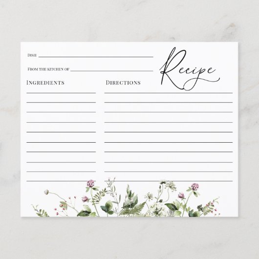 Papier Fête des mariées de Fleur sauvage Lavender Delicat (Devant)