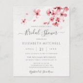 Papier Fête des mariées de fleurs de cerisier rose budget (Devant)