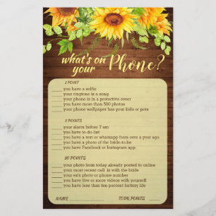 Papier Fête des mariées de fleurs de tournesol de bois Je