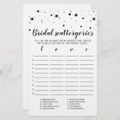 Papier Fête des mariées de jeu modifiable pour les catégo (Devant / Derrière)