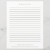 Papier Fête des mariées de la demande de recette florale  (Dos)