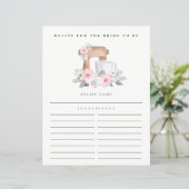 Papier Fête des mariées de la demande de recette florale  (Debout devant)