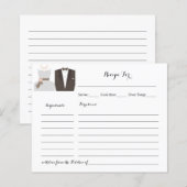 Papier Fête des mariées de la mariée et de la chambre de  (Devant / Derrière)