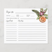 Papier Fête des mariées de Noël Recette (Devant)