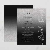 Papier Fête des mariées de Parties scintillant argent bud (Devant / Derrière)