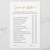 Papier Fête des mariées de Parties scintillant d'or de pl (Devant)