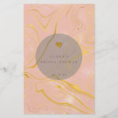 Papier Fête des mariées de Parties scintillant d'or de pl (Dos)