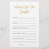 Papier Fête des mariées de Parties scintillant d'or pour  (Devant)