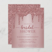 Papier Fête des mariées de Parties scintillant or Rose Gl (Devant / Derrière)