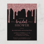 Papier Fête des mariées de Parties scintillant Rose noir  (Devant)