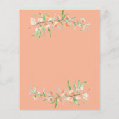 Papier Fête des mariées de pêche botanique du Mariage bud (Dos)