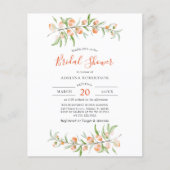 Papier Fête des mariées de pêche botanique du Mariage bud (Devant)