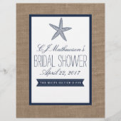 Papier Fête des mariées de plage de Starfish de la Marine (Devant)