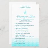 Papier Fête des mariées De Plage Jeu, Nautique, Sirène (Devant / Derrière)