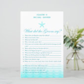 Papier Fête des mariées De Plage Jeu, Nautique, Sirène (Debout devant)