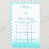 Papier Fête des mariées De Plage Jeu, Nautique, Sirène (Devant / Derrière)