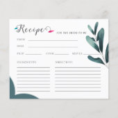 Papier Fête des mariées de recette de calligraphie verte (Devant)