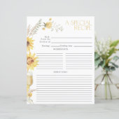 Papier Fête des mariées de tournesol Boho Recette (Debout devant)