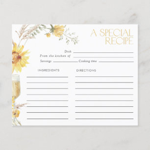 Papier Fête des mariées de tournesol Boho Recette