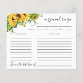 Papier Fête des mariées de tournesol Recette (Devant)