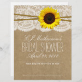 Papier Fête des mariées de tournesol rustique Dividers Re (Devant / Derrière)