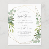 Papier Fête des mariées de végétation géométrique de scri (Devant)