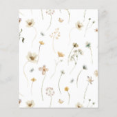 Papier Fête des mariées des Fleurs sauvages budgétaires e (Dos)