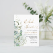 Papier FÊTE DES MARIÉES d'or Eucalyptus (Debout devant)