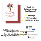 Papier FÊTE DES MARIÉES Élégante de crème de glace Boho B