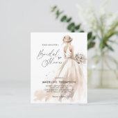 Papier FÊTE DES MARIÉES Élégante Mariage de mariée BUDGET (Debout devant)