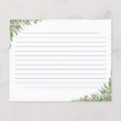 Papier Fête des mariées Eucalyptus Vert Aquarelle Recette (Dos)