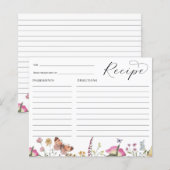 Papier Fête des mariées fleur sauvage et papillon Recette (Devant / Derrière)