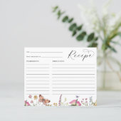 Papier Fête des mariées fleur sauvage et papillon Recette (Debout devant)