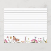 Papier Fête des mariées fleur sauvage et papillon Recette (Dos)