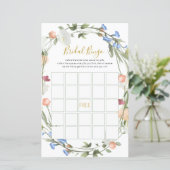 Papier Fête des mariées fleur sauvage Jeu (Debout devant)