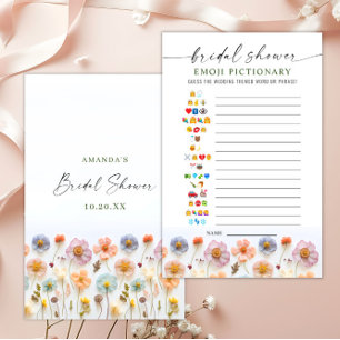 Papier Fête des mariées Fleur sauvage Pastel Pink Boho