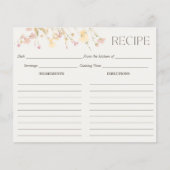 Papier Fête des mariées fleur sauvage Recette (Devant)