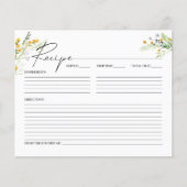 Papier Fête des mariées fleur sauvage Recette (Devant)