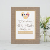 Papier Fête des mariées Flip-Flop Beach Recette Divider (Debout devant)