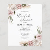 Papier Fête des mariées florale Boho (Devant)